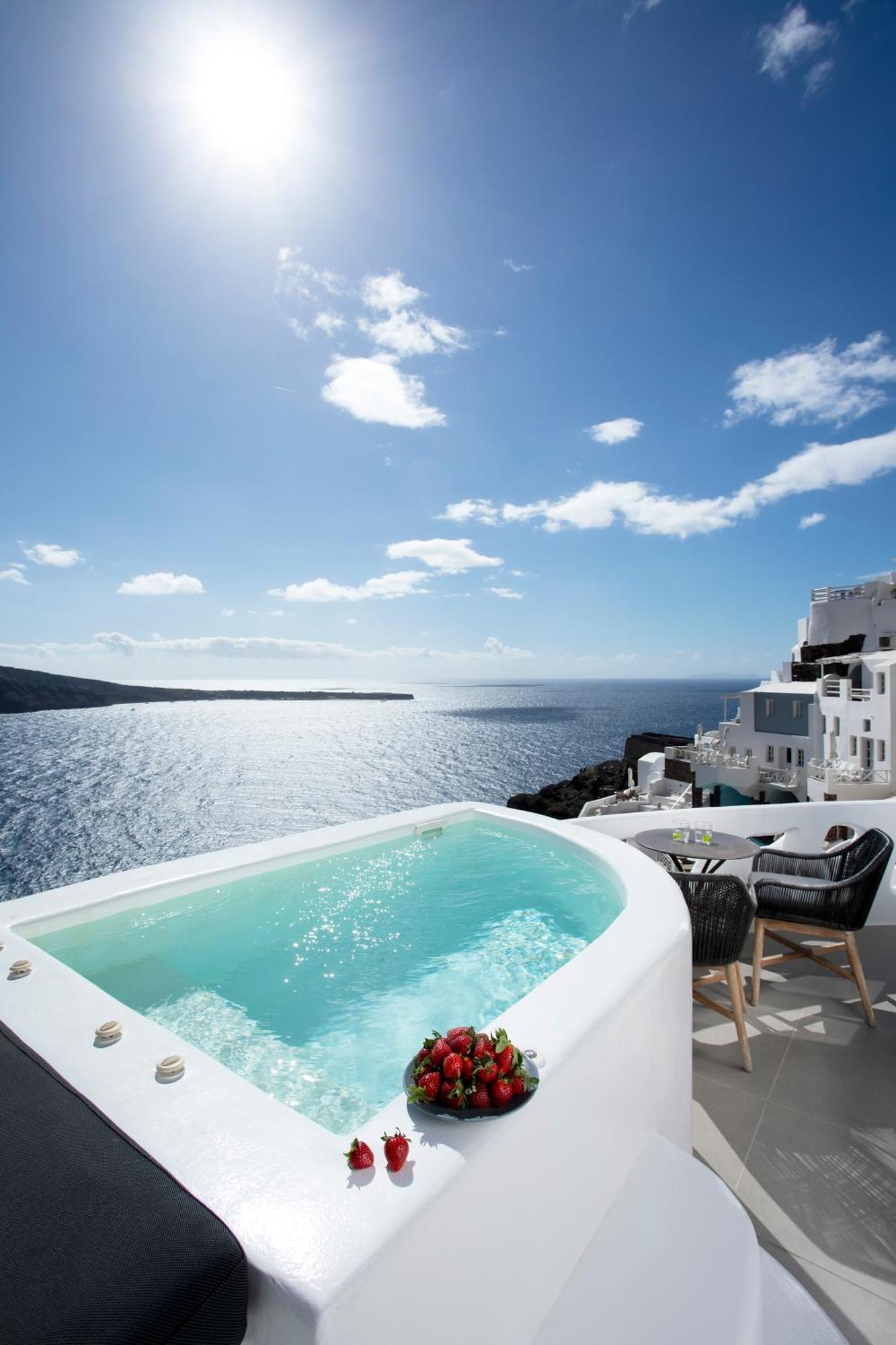 Oia Angle Cavehouse Villa Exterior foto