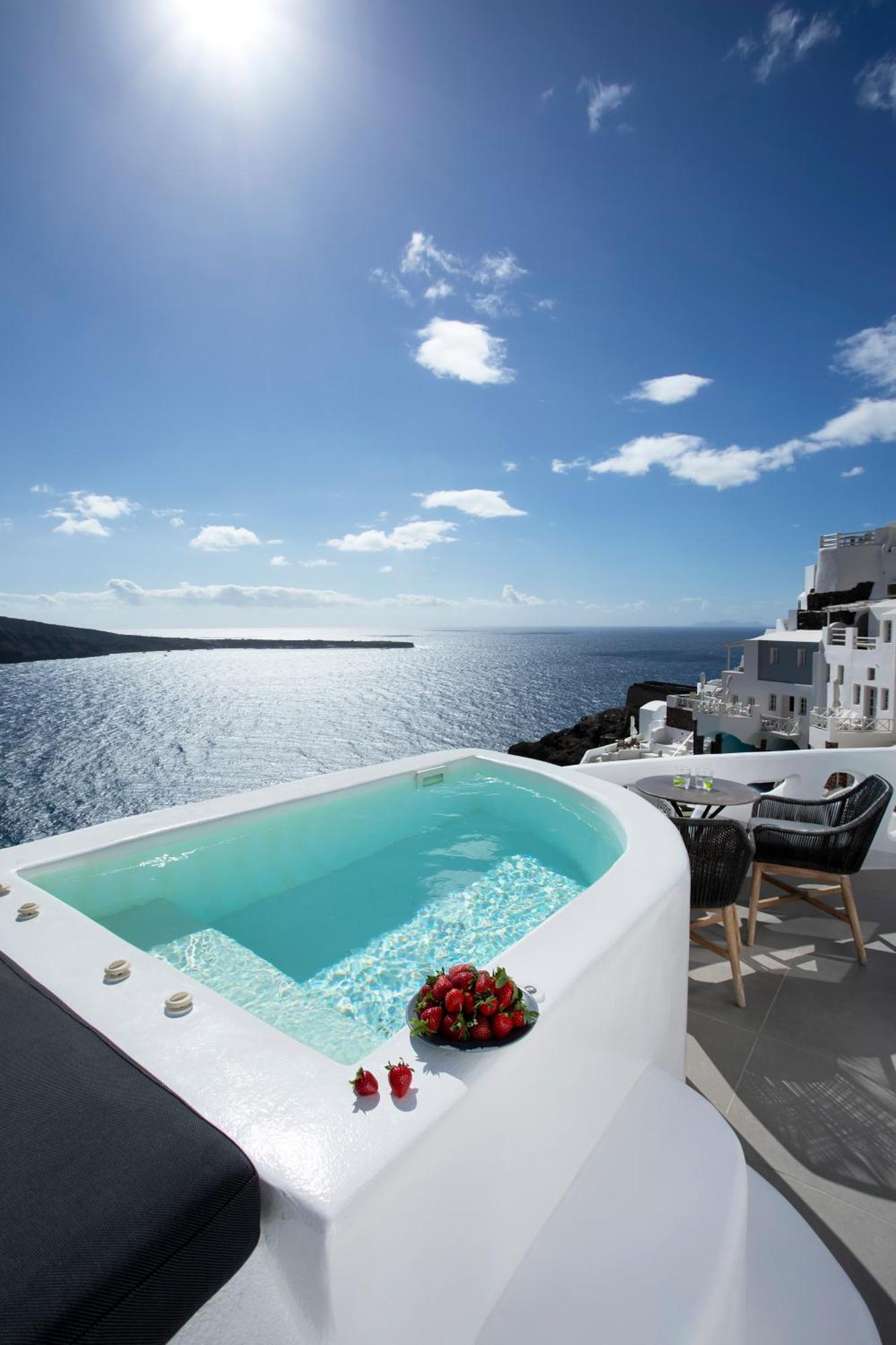 Oia Angle Cavehouse Villa Exterior foto