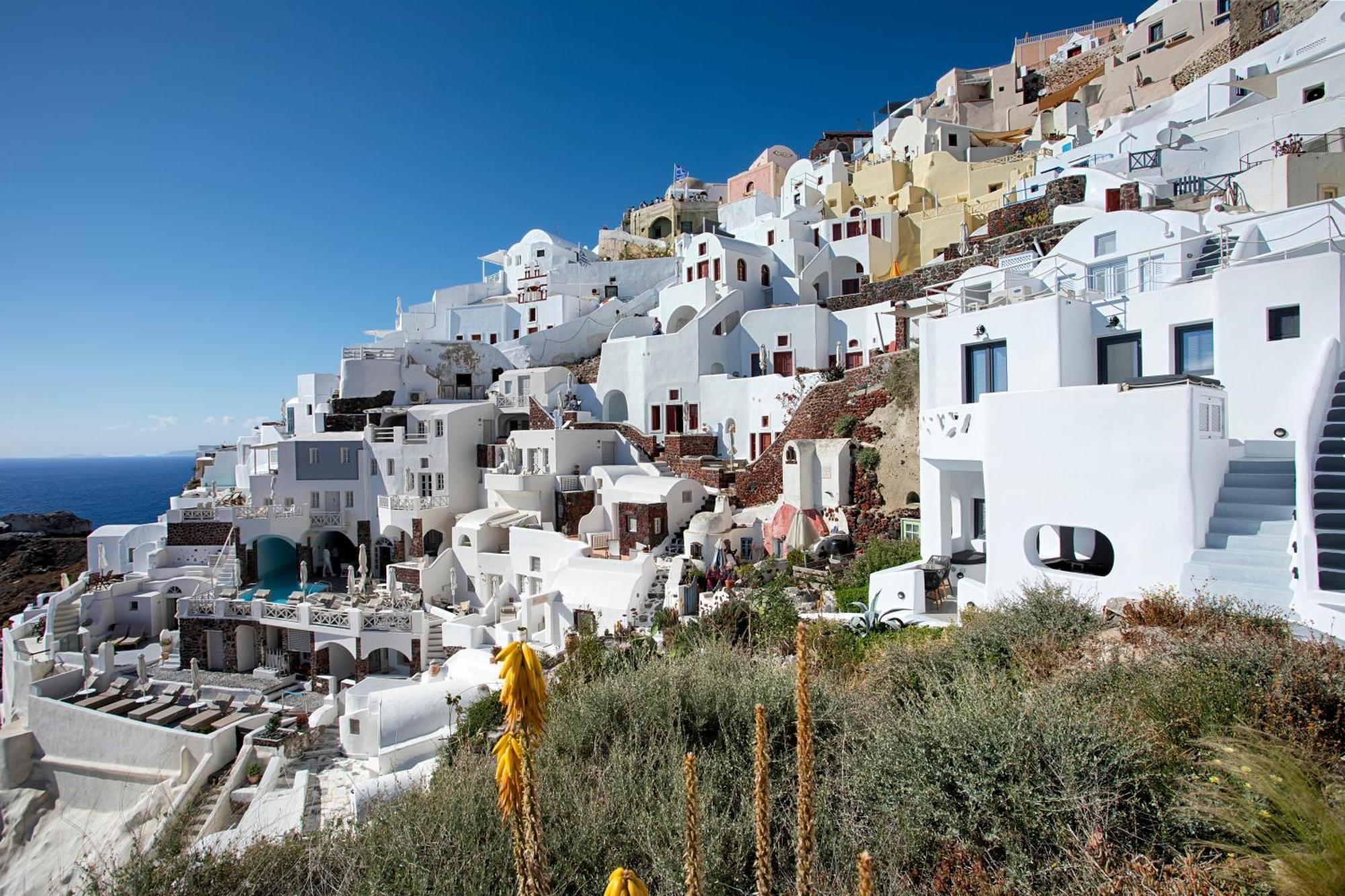 Oia Angle Cavehouse Villa Exterior foto